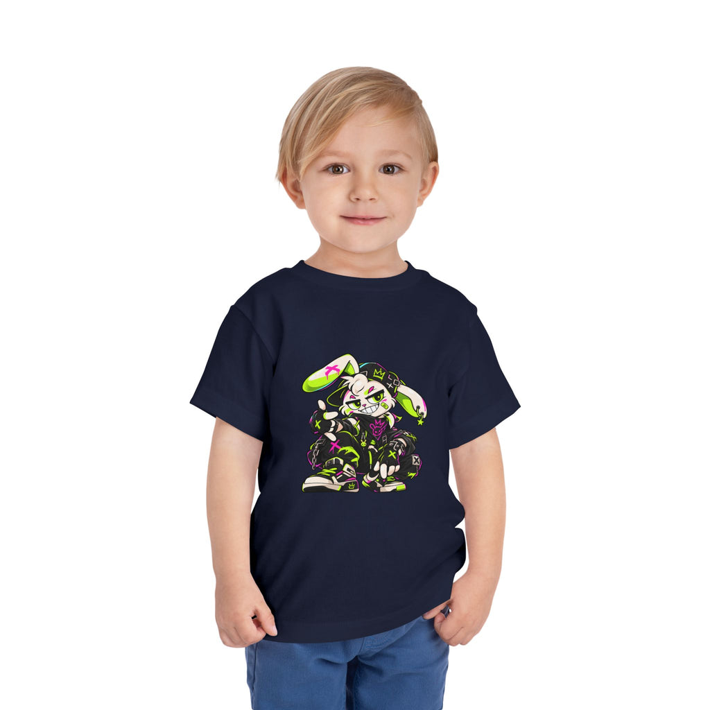Neon Punk Bunny Toddler Tee