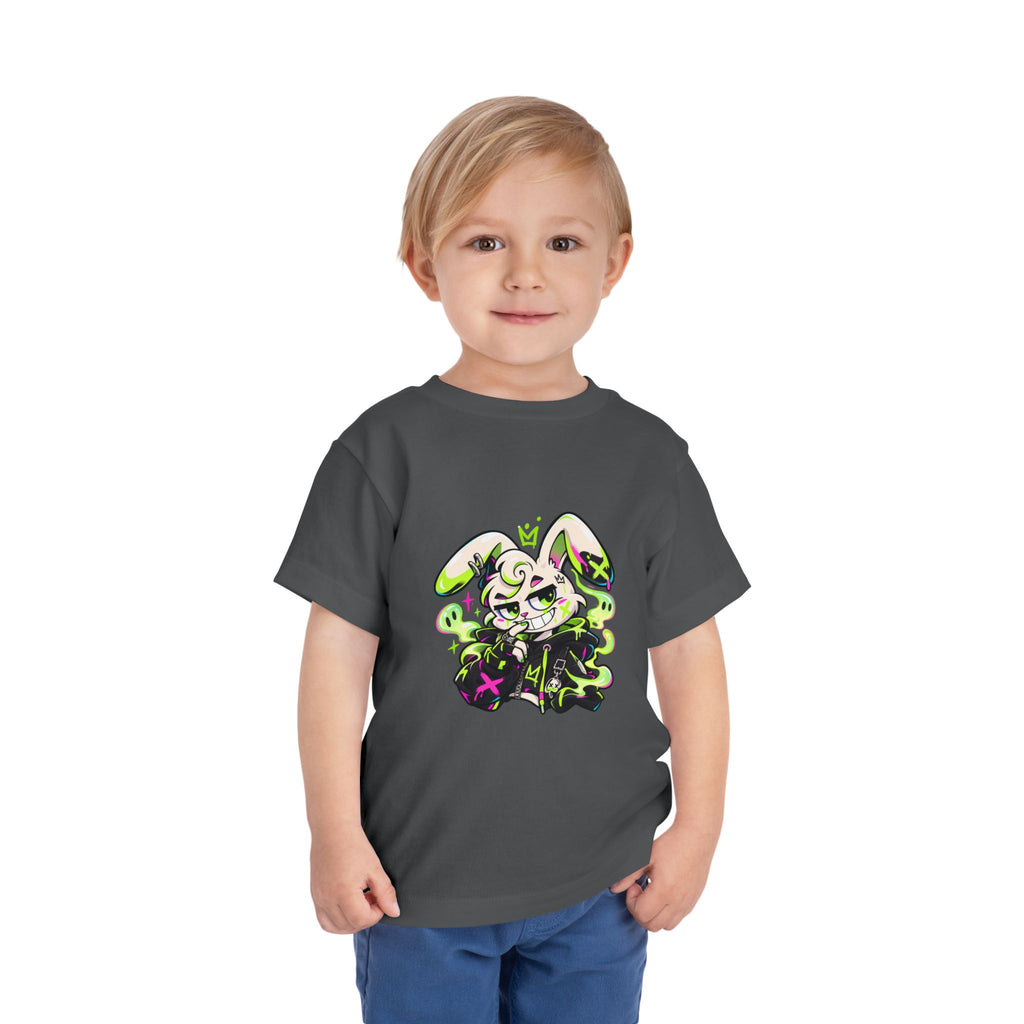 Neon Goth Bunny Toddler Tee