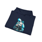 Sleepy Cyber Bunny Coffee Hoodie