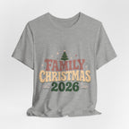 Retro Family Christmas 2026 Premium Jersey Tee