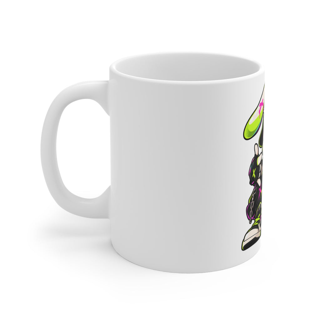 Neon Punk Bunny 11oz Mug