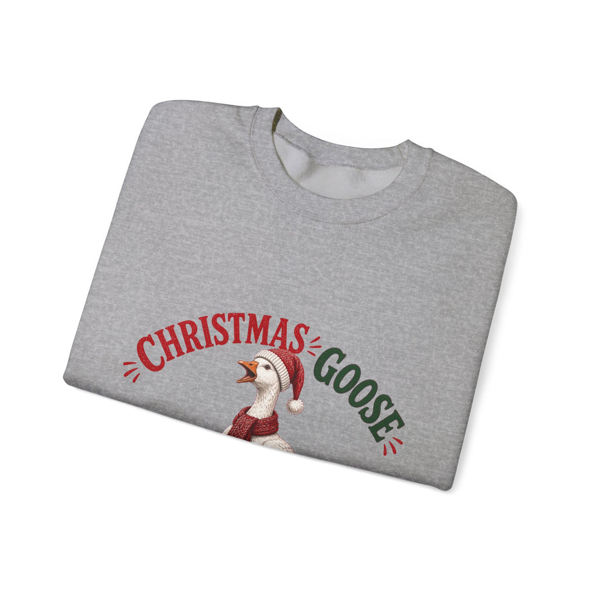 Christmas Goose Crew Crewneck Sweatshirt Cozy Holiday Gift
