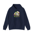Punk Bunny Graffiti Hoodie in Navy