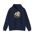 Punk Bunny Graffiti Hoodie in Navy