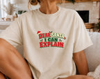 Dear Santa Quote oversized graphic tee, Ivory, photo 4