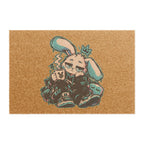 Sleepy Cyber Bunny Doormat