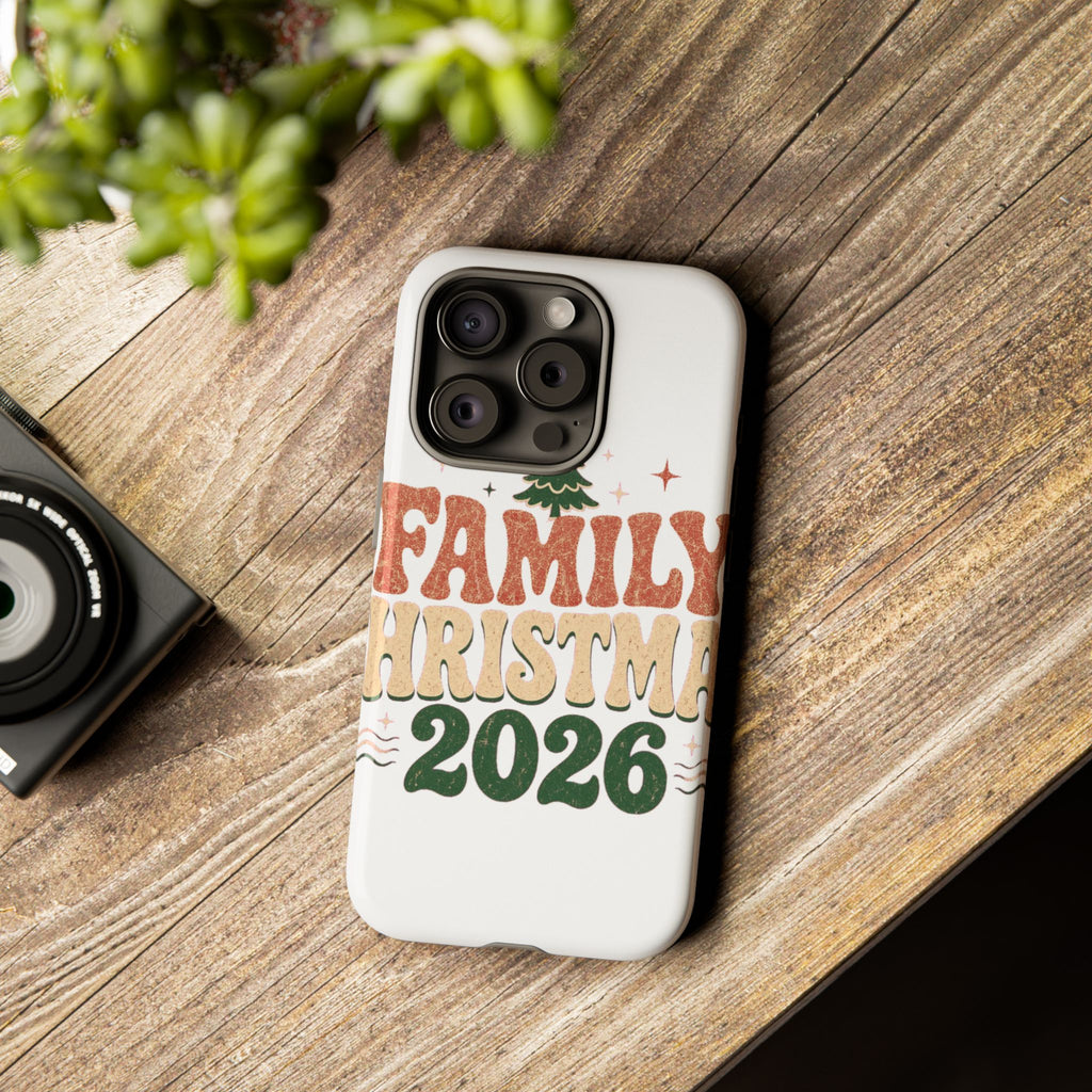 Retro Family Christmas 2026 Tough Phone Case