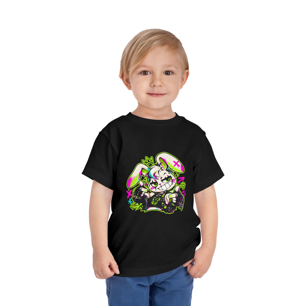 Punk Bunny Graffiti Toddler Tee