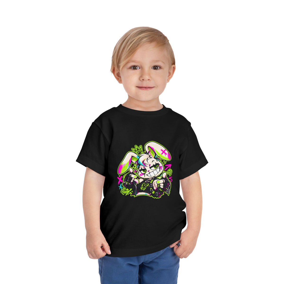 Punk Bunny Graffiti Toddler Tee