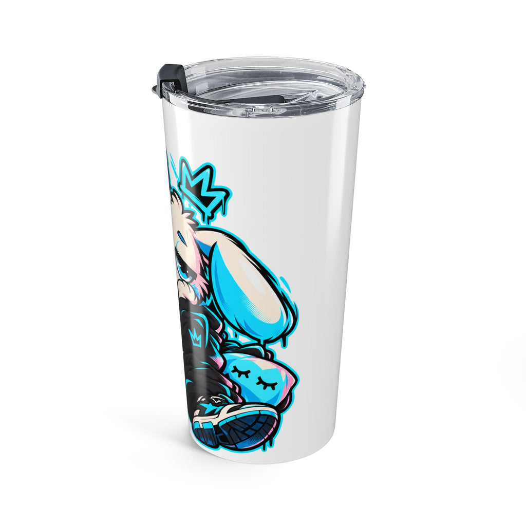 Sleepy Cyber Bunny Coffee 20oz Tumbler