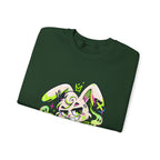 Neon Goth Bunny Crewneck Sweatshirt