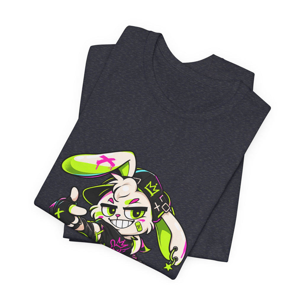 Neon Punk Bunny Premium Jersey Tee