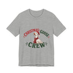 Christmas Goose Crew Premium Jersey Tee Holiday Graphic Shirt in Athletic Heather