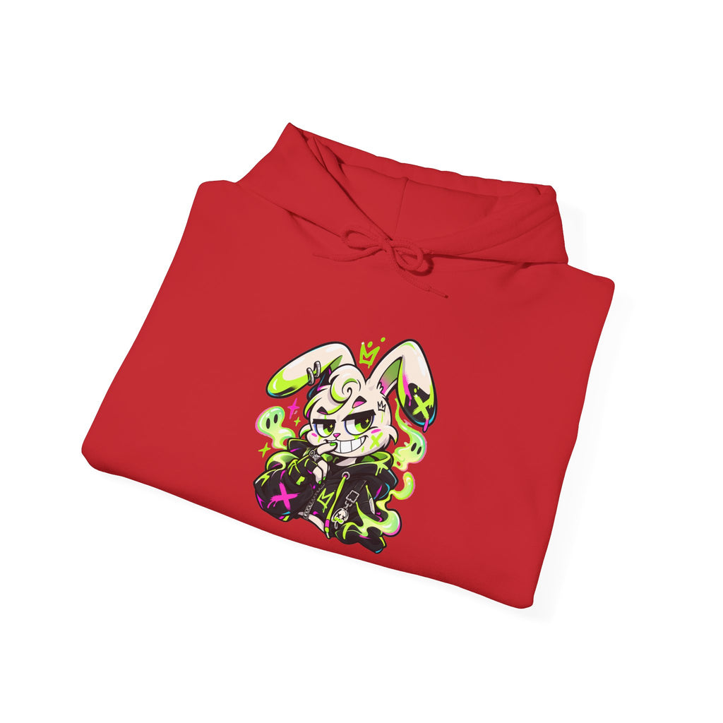 Neon Goth Bunny Hoodie