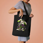 Neon Punk Bunny Cotton Tote Bag