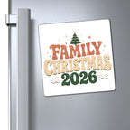 Retro Family Christmas 2026 Magnet