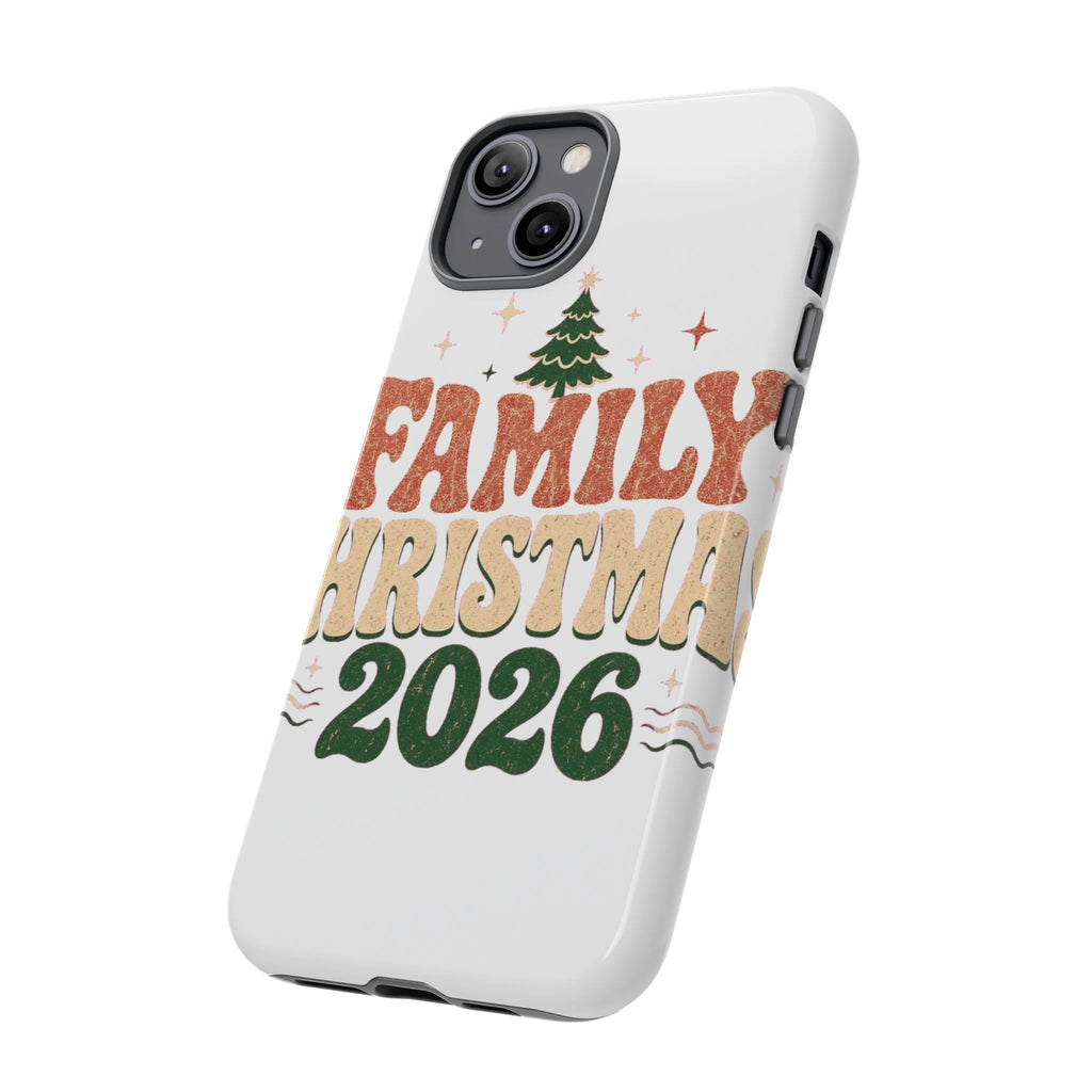 Retro Family Christmas 2026 Tough Phone Case