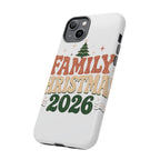 Retro Family Christmas 2026 Tough Phone Case