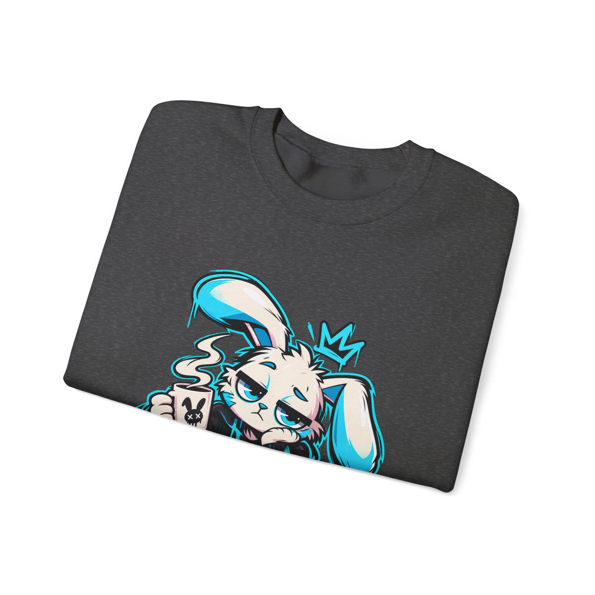 Graffiti Rabbit Coffee Crewneck Sweatshirt