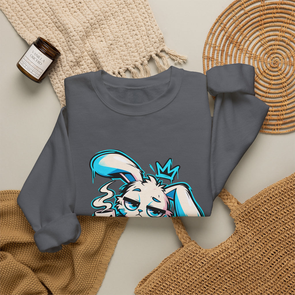 Graffiti Rabbit Coffee Crewneck Sweatshirt