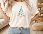 Dotted Christmas Tree oversized graphic tee, Ivory, photo 6