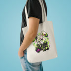 Neon Goth Bunny Cotton Tote Bag