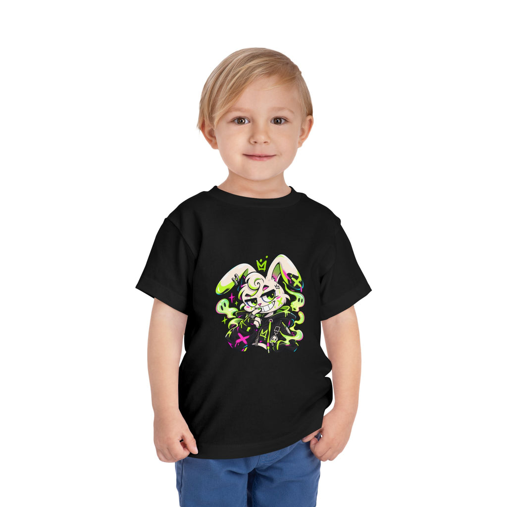 Neon Goth Bunny Toddler Tee