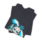 Sleepy Cyber Bunny Coffee Graphic Tee