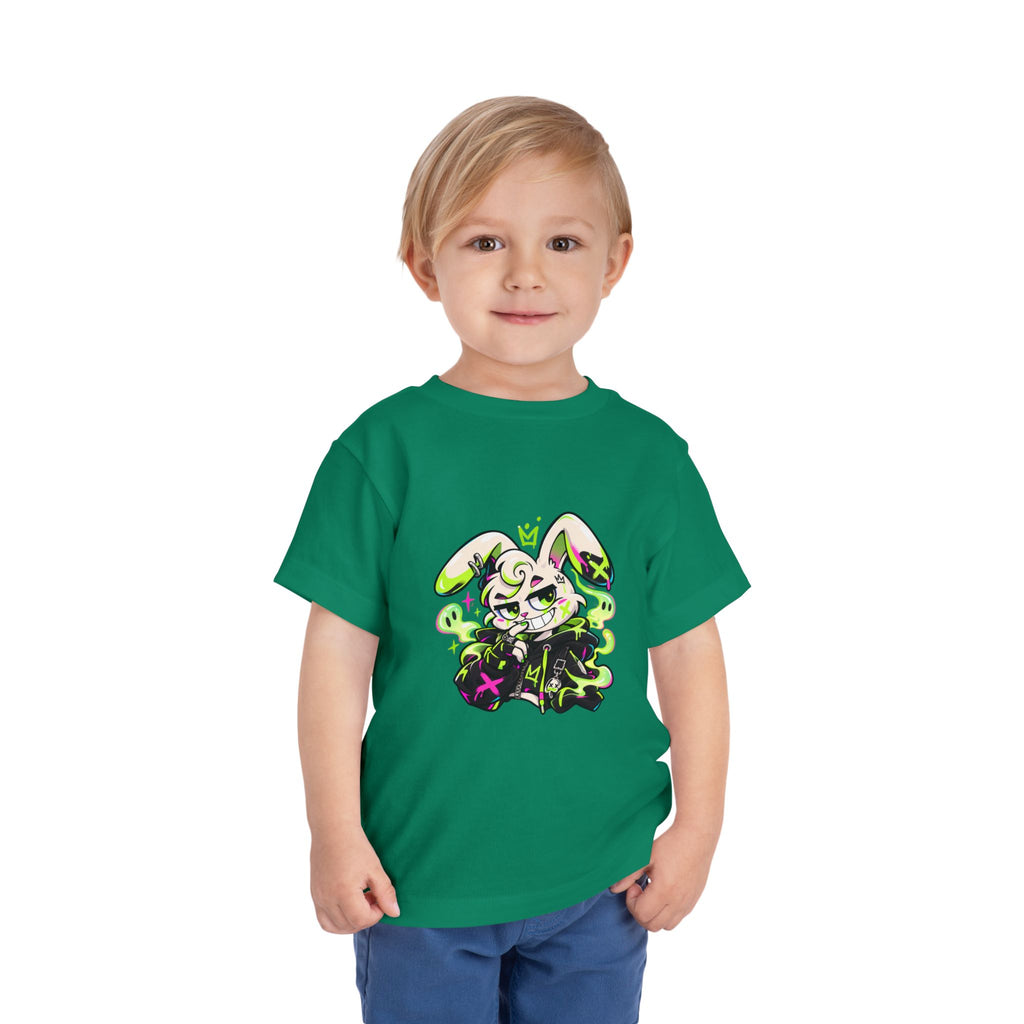 Neon Goth Bunny Toddler Tee