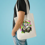 Punk Bunny Graffiti Cotton Tote Bag