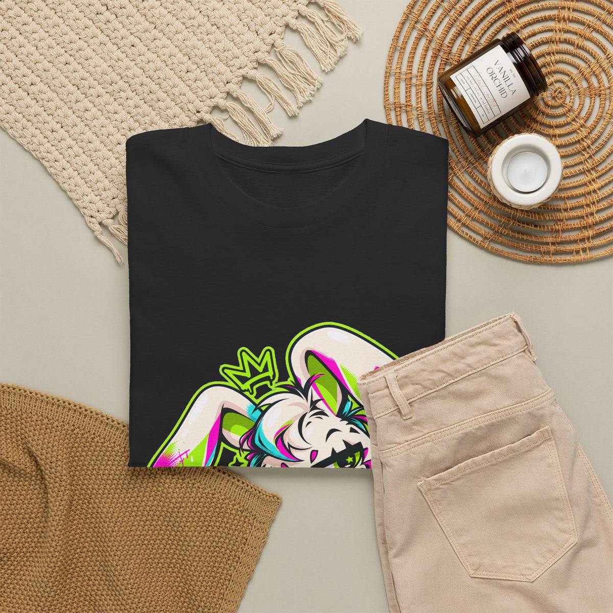 Punk Bunny Graffiti Heavy Cotton Tee