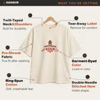 Gingerbread Baking Crew oversized graphic tee, Ivory, photo 2