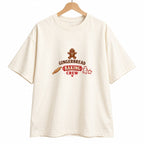 Gingerbread Baking Crew oversized graphic tee, Ivory, photo 7
