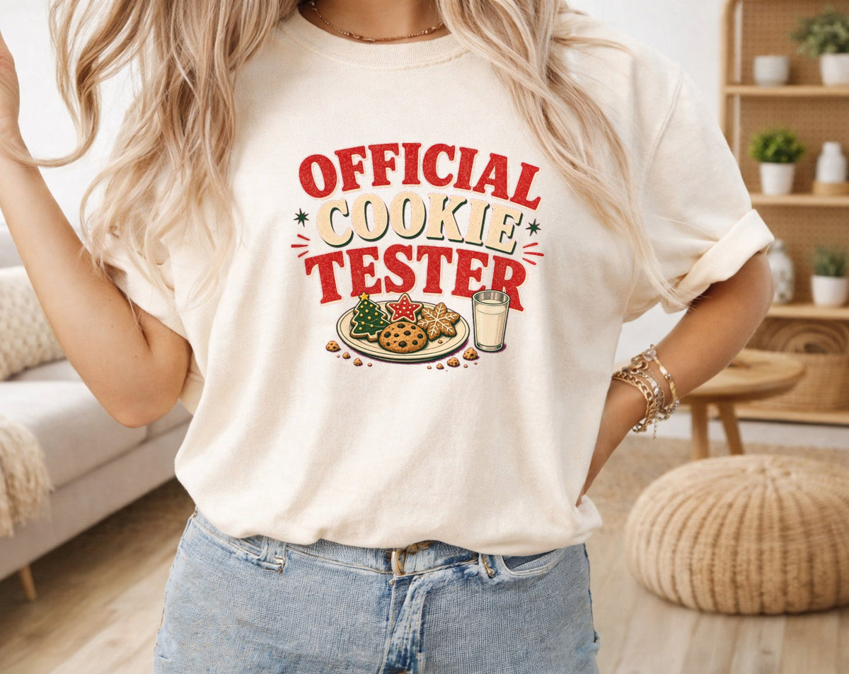 Cookie Tester oversized graphic tee, Ivory, photo 6