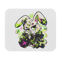Neon Goth Bunny Mouse Pad