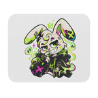 Neon Goth Bunny Mouse Pad