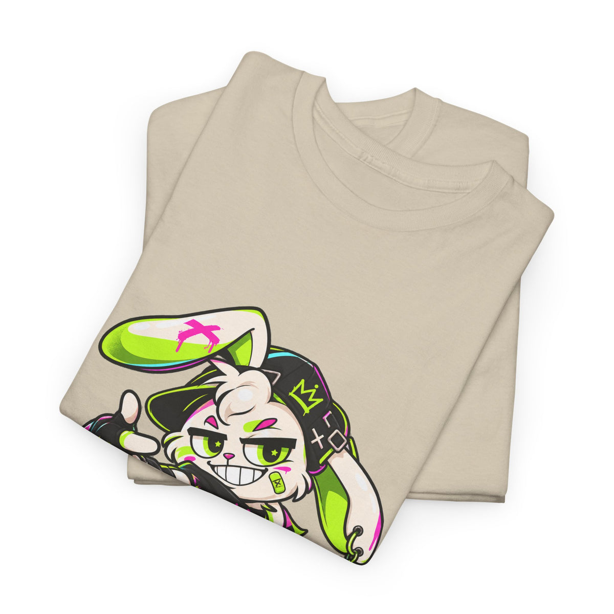 Neon Punk Bunny Heavy Cotton Tee