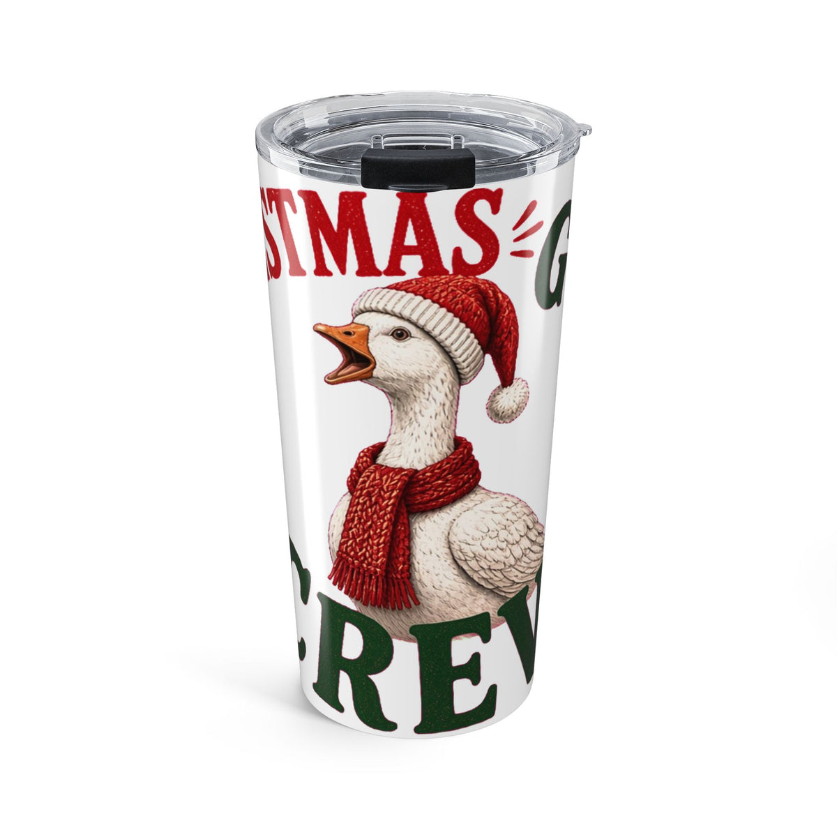 Christmas Goose Crew 20oz Tumbler Festive Holiday Travel Cup