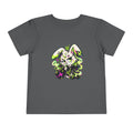 Neon Goth Bunny Toddler Tee in Asphalt