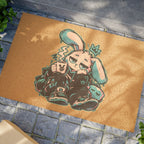 Sleepy Cyber Bunny Doormat
