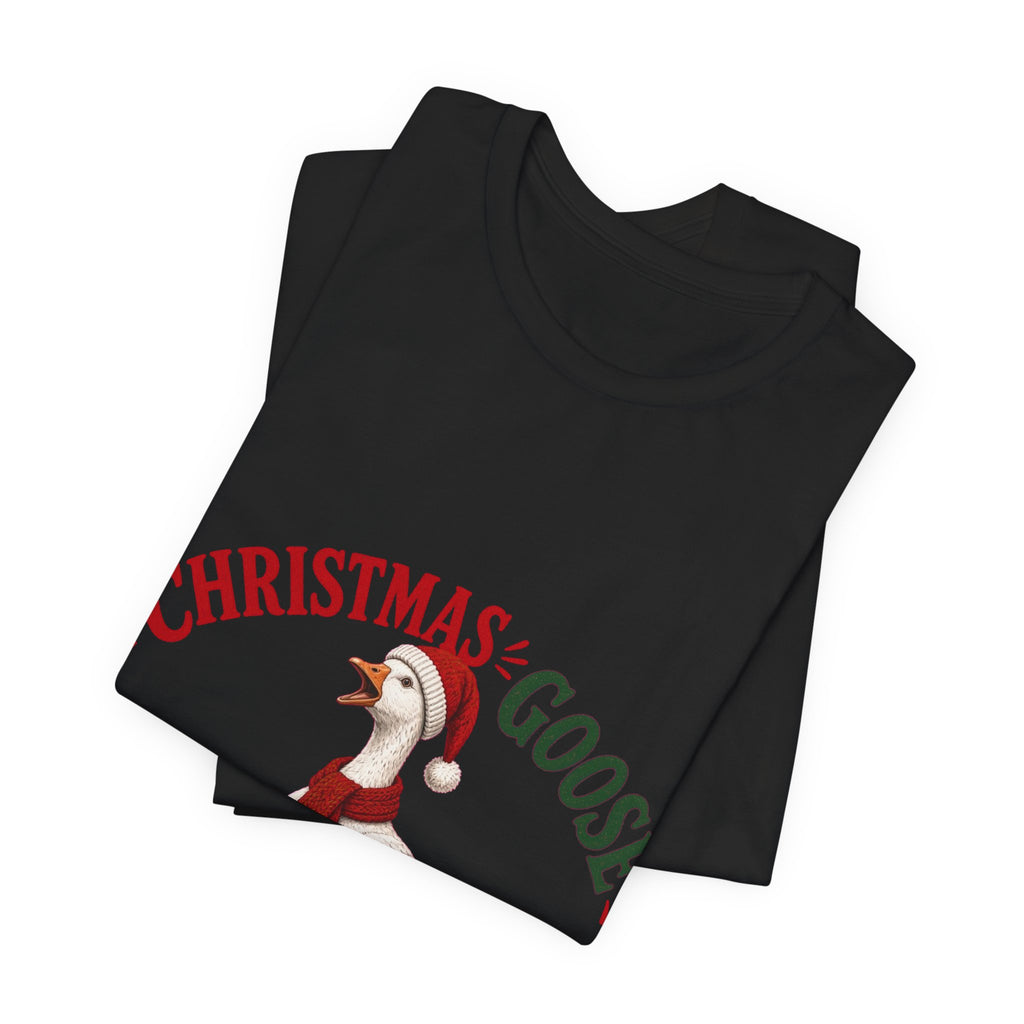 Christmas Goose Crew Premium Jersey Tee Holiday Graphic Shirt