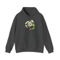 Neon Goth Bunny Hoodie in Dark Heather
