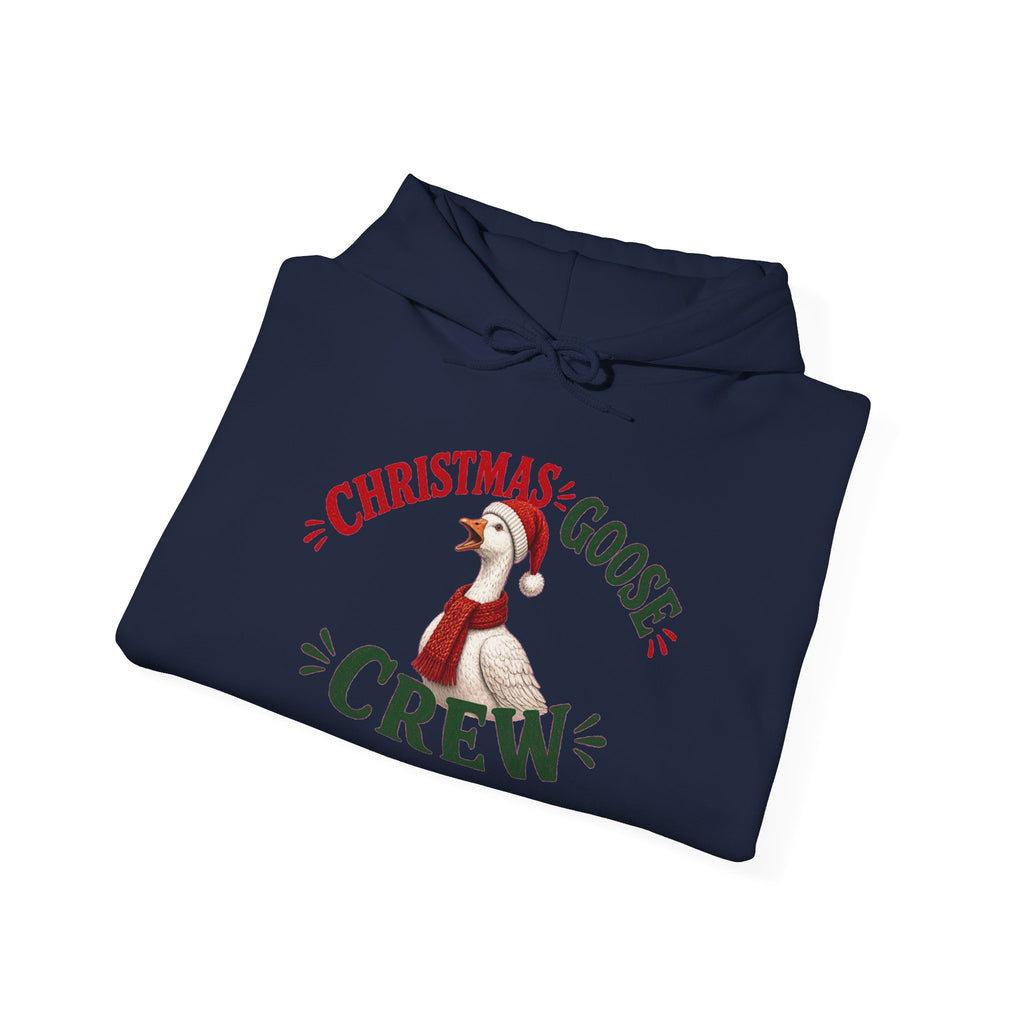 Christmas Goose Crew Hoodie Festive Goose Sweatshirt