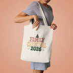 Retro Family Christmas 2026 Cotton Tote Bag