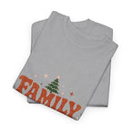Retro Family Christmas 2026 Heavy Cotton Tee