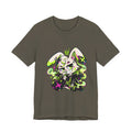 Neon Goth Bunny Premium Jersey Tee in Army