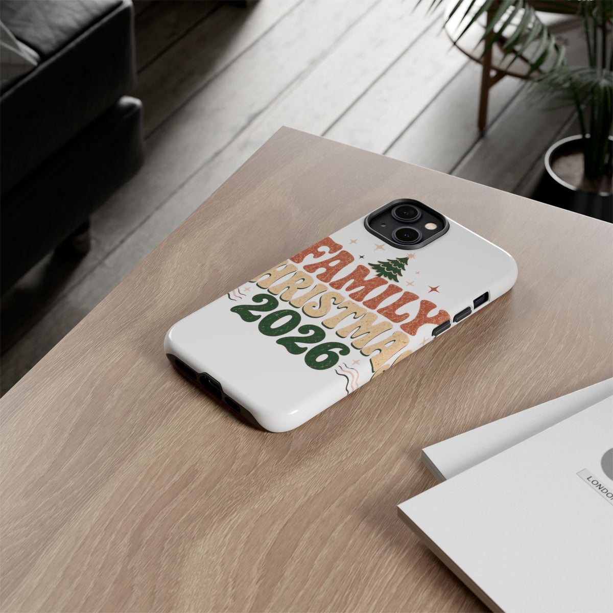 Retro Family Christmas 2026 Tough Phone Case