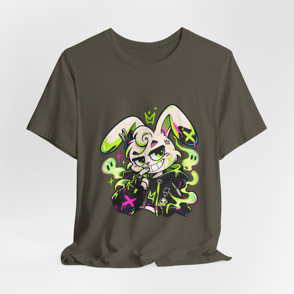 Neon Goth Bunny Premium Jersey Tee