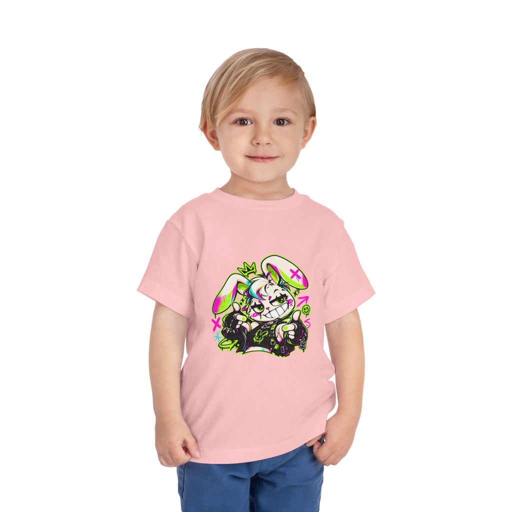 Punk Bunny Graffiti Toddler Tee