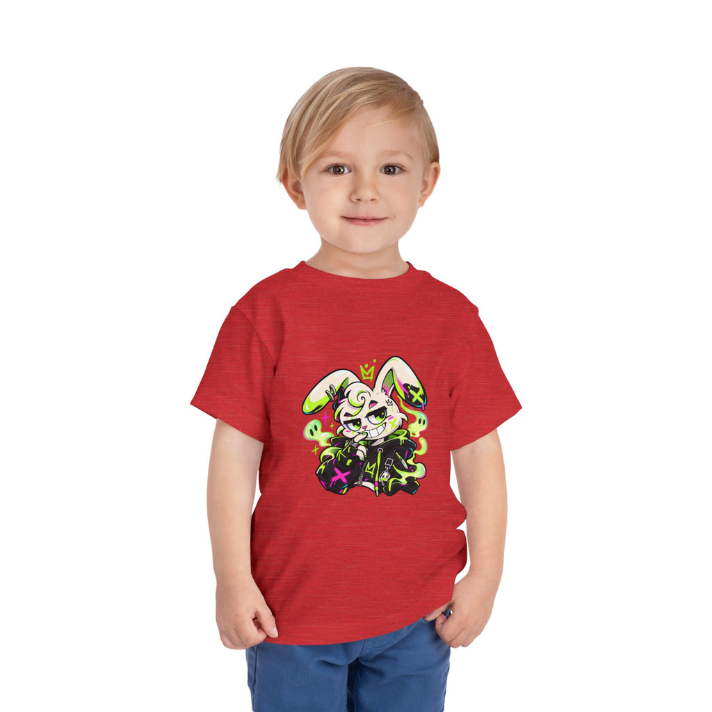 Neon Goth Bunny Toddler Tee